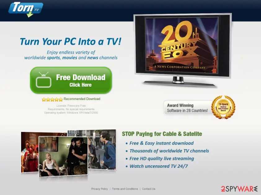 Screenshot of TornTV: torn tv