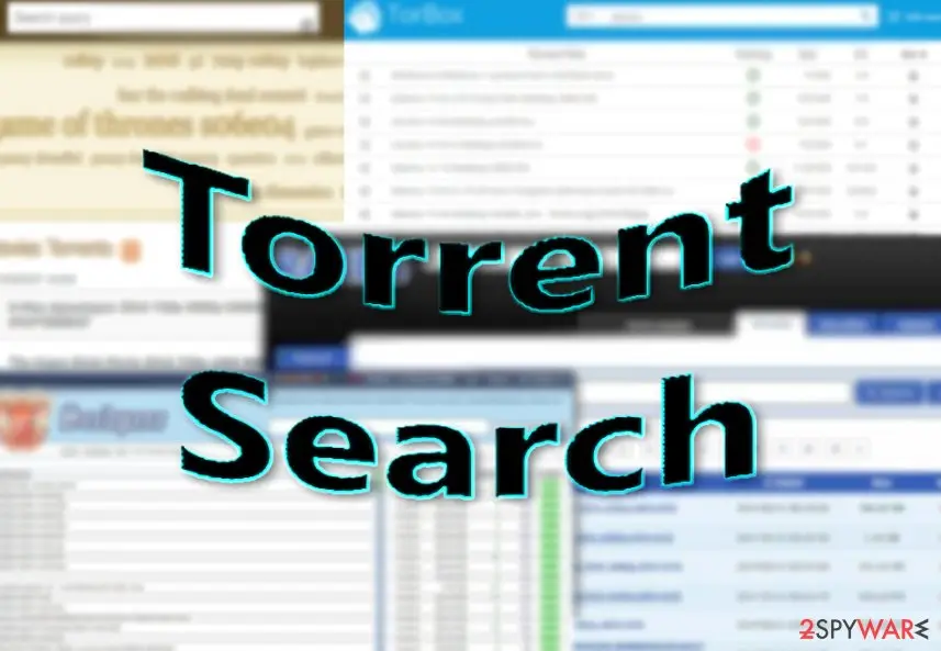 Screenshot of Torrent Search: virus