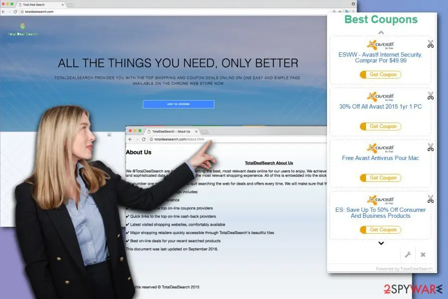 Total Deal Search ads: screenshot