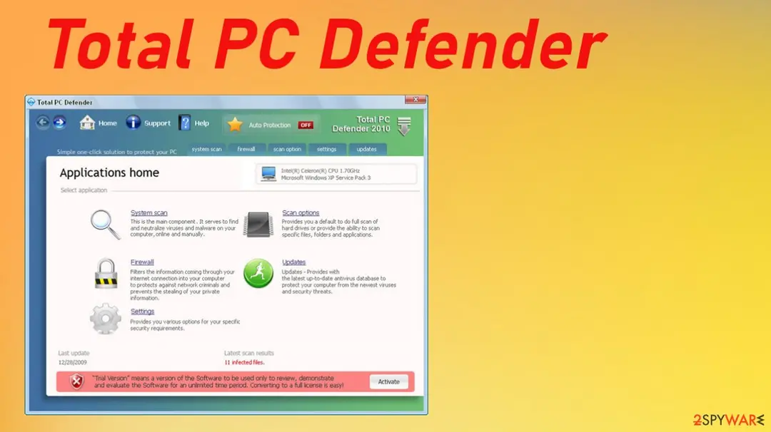 Total PC Defender: screenshot