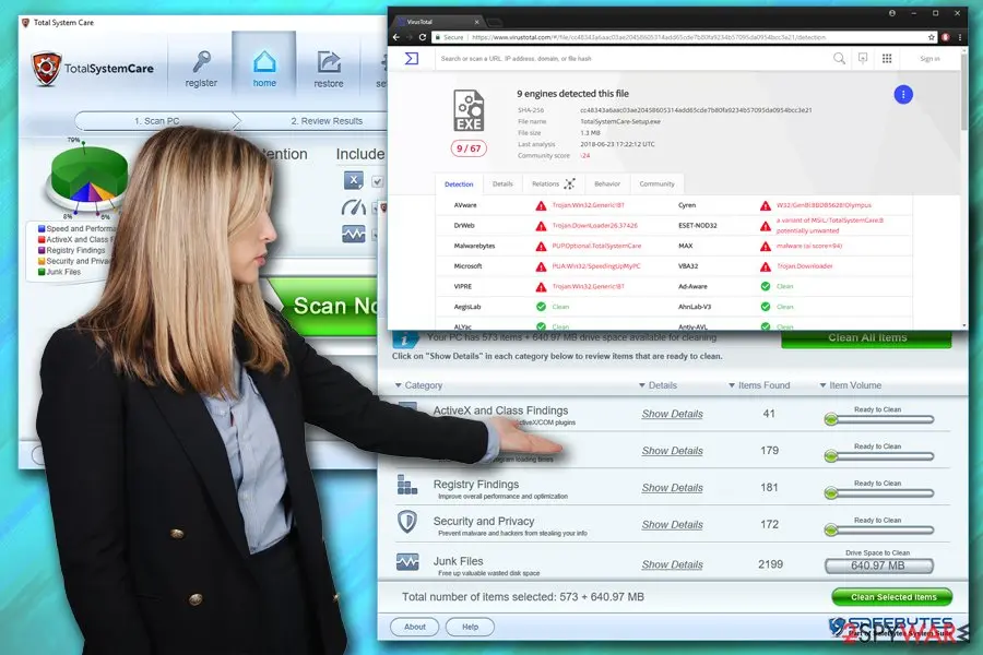 Total System Care: scareware virus