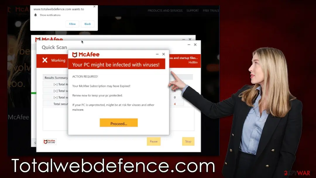 Totalwebdefence.com: totalwebdefence com scam virus