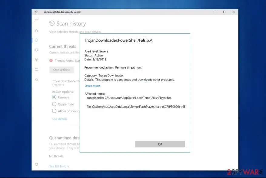 TrojanDownloader:PowerShell/Falsip.A: trojandownloader powershell falsip a is a trojan horse