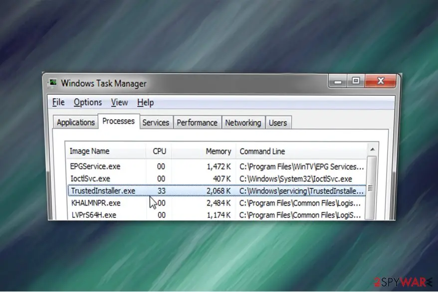 TrustedInstaller: malware requires high cpu usage