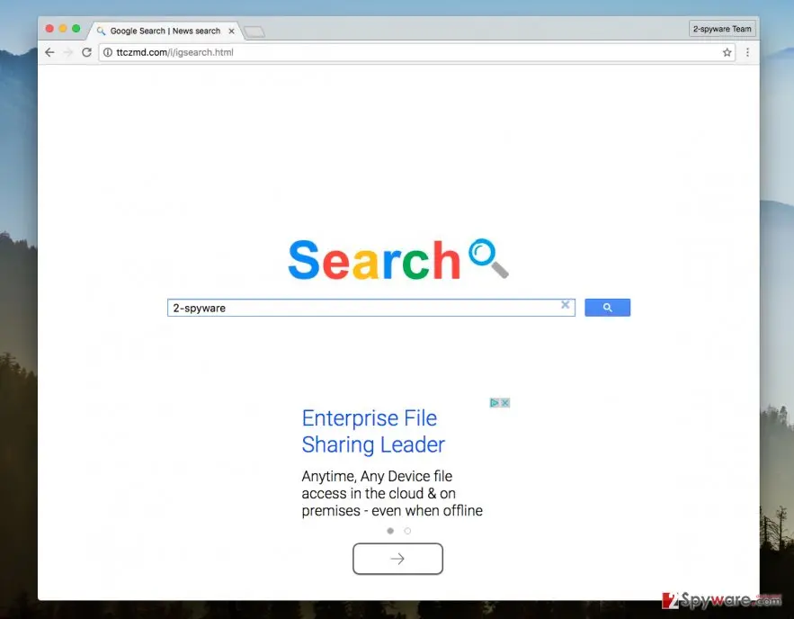 Ttczmd.com virus: ttczmd com browser hijacker virus screenshot