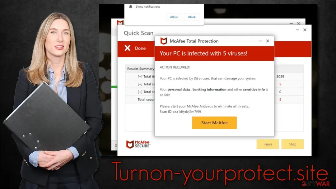 Turnon-yourprotect.site: turnon yourprotect site scam virus