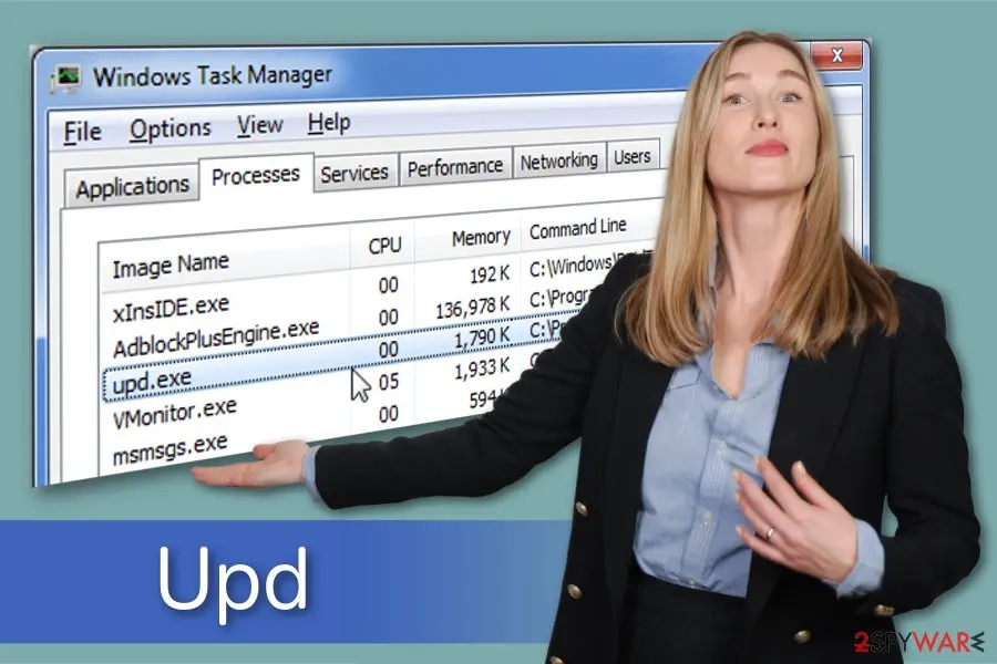 Screenshot of Upd: exe virus