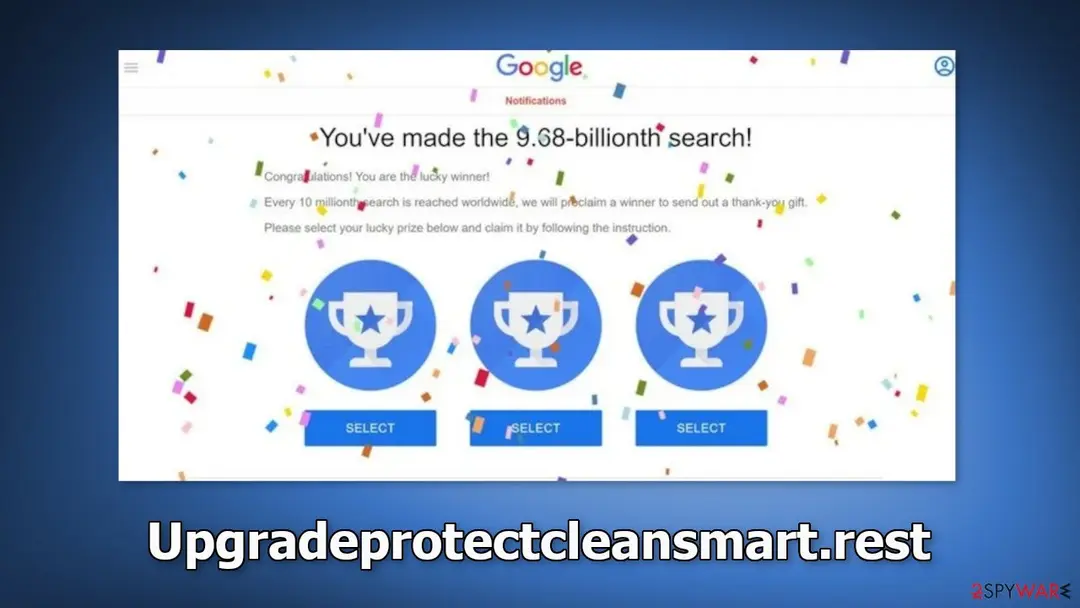 Screenshot of Upgradeprotectcleansmart.rest: upgradeprotectcleansmart rest