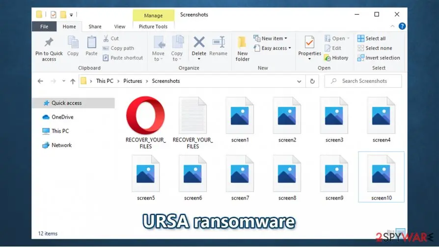 URSA ransomware, Ursa 1.0: ursa ransomware encrypted files