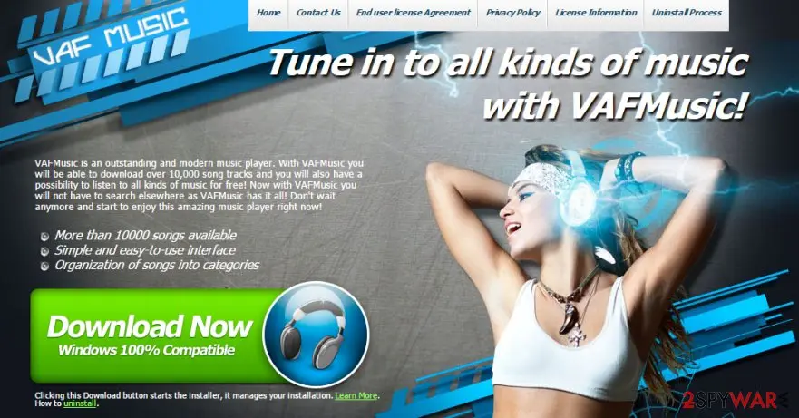 Screenshot of VAFMusic: virus