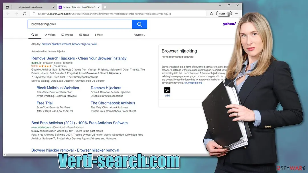 Verti-search.com: verti search com virus pup
