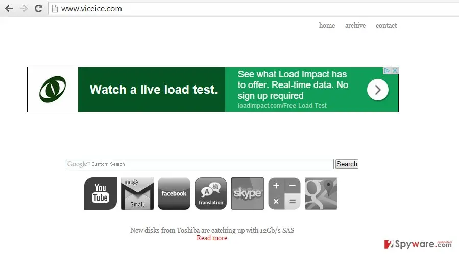 Viceice.com hijack: viceice com redirect