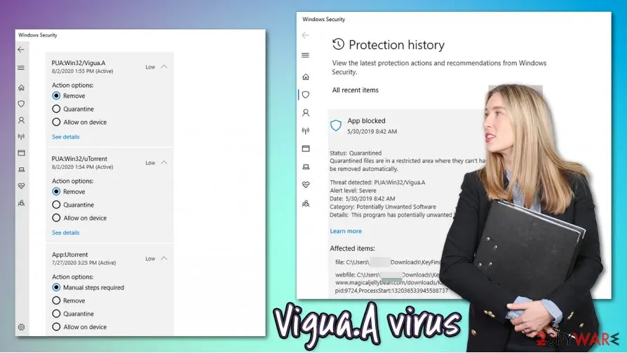 Vigua.A virus, PUA:Win32/Vigua.A: vigua a virus potentially uinwanted applicaiton google sync problem