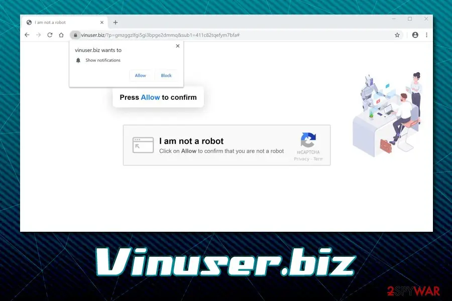 Vinuser.biz: vinuser biz push notification virus google chrome safari internet explorer mozilla firefox
