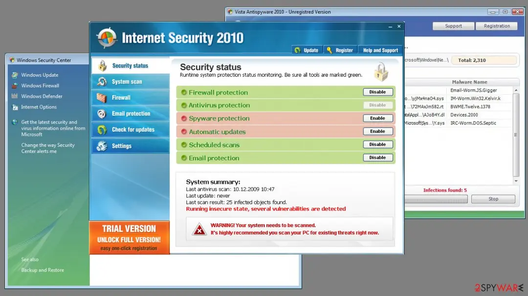 Vista Internet Security 2010: vista internet security tool
