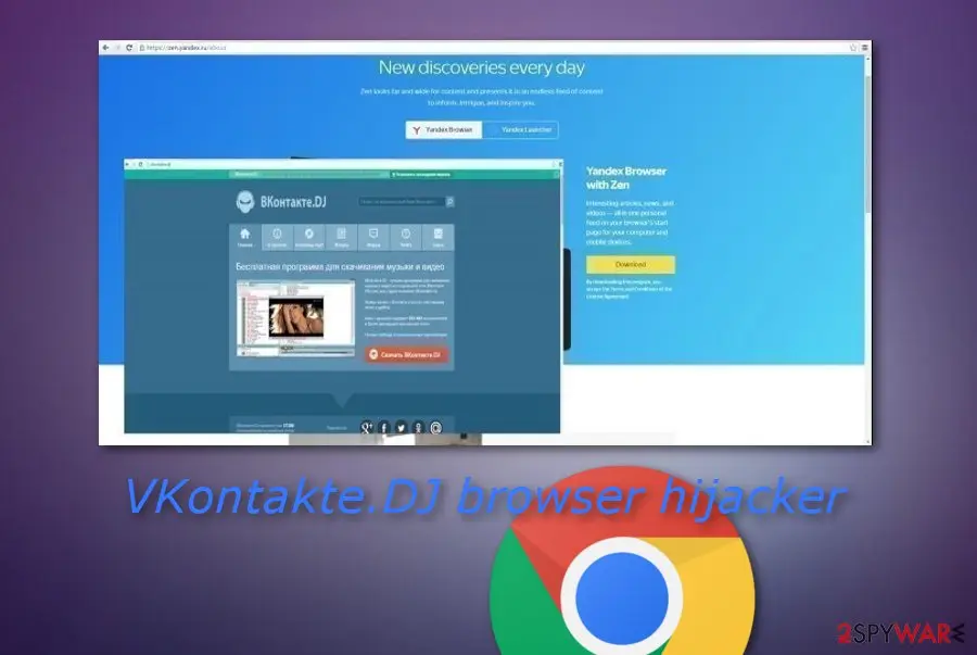 Screenshot of VKontakte.DJ: vkontaktedj hijacker