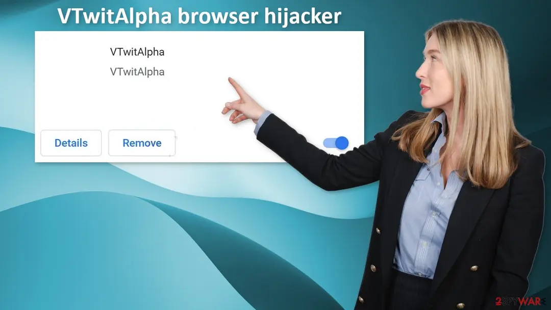 Screenshot of VTwitAlpha: browser hijacker