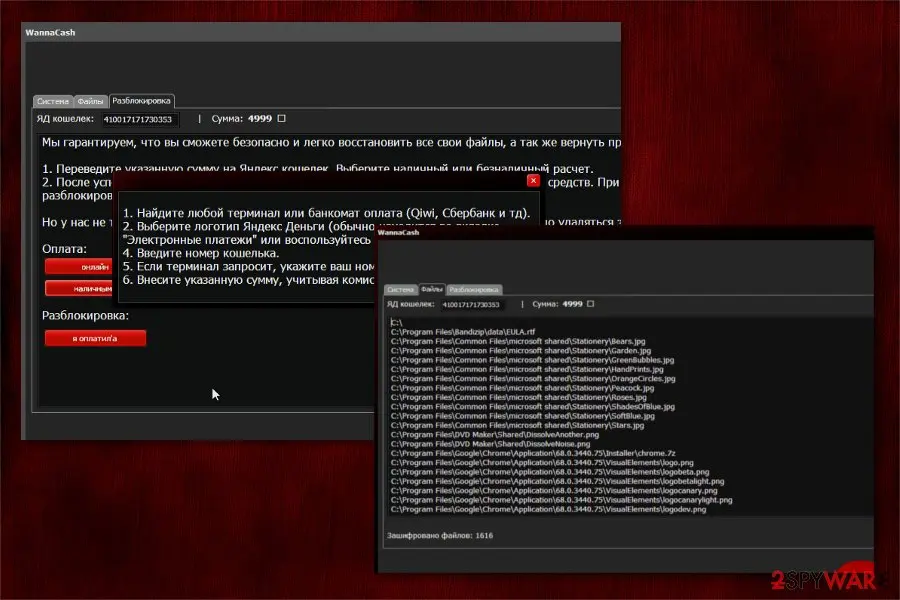 WannaCash: ransomware ransom note