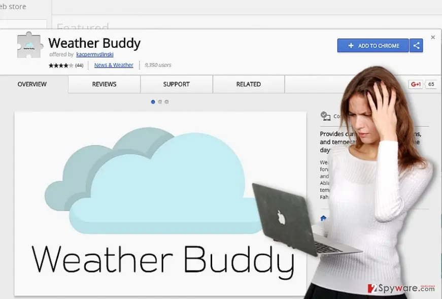 WeatherBuddy ads: weather buddy