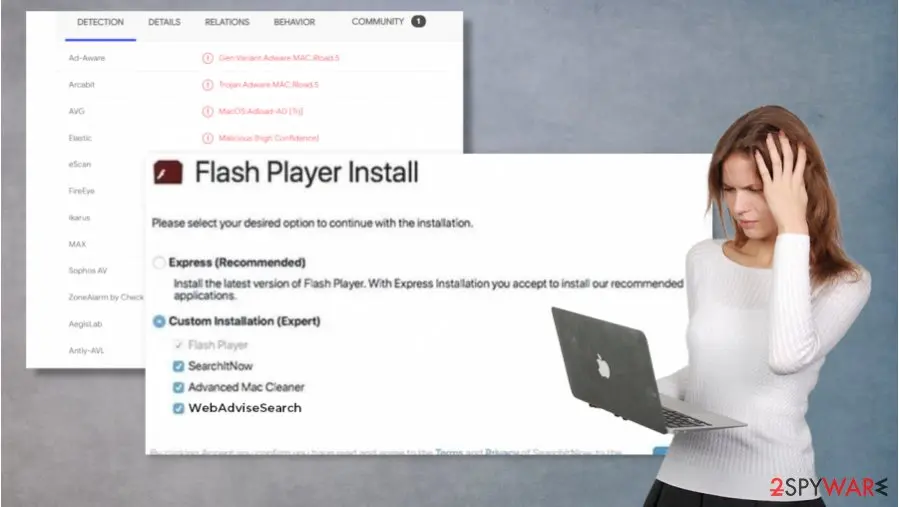 Screenshot of WebAdviseSearch: install
