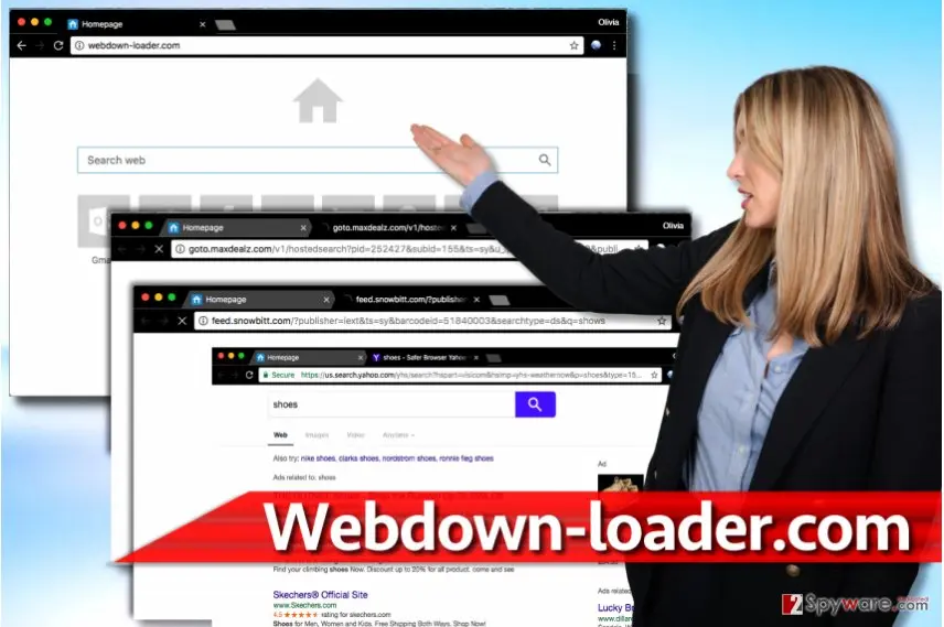 Webdown: loader com redirect virus
