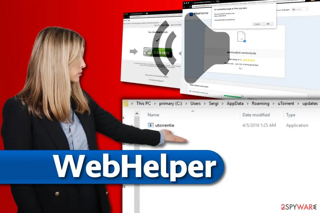 WebHelper: sound ads caused by utorrentie process