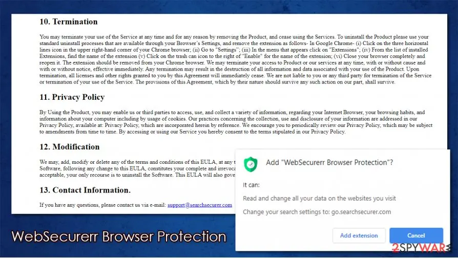 WebSecurerr Browser Protection: virus extension