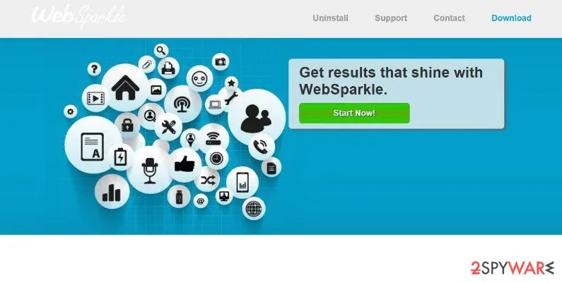 Screenshot of WebSparkle: screenshot