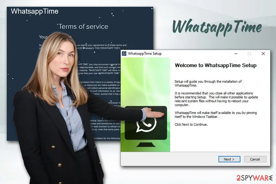 Screenshot of WhatsappTime: pup