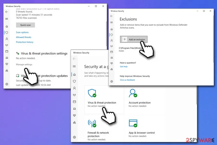 Win32/Lodi, Misleading:Win32/Lodi: win32 lodi false positive add an exclusion windows defender
