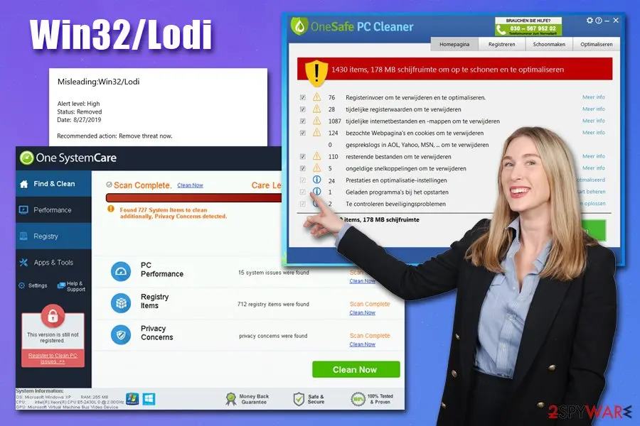 Win32/Lodi, Misleading:Win32/Lodi: win32 lodi virus potentially unwanted program scamware