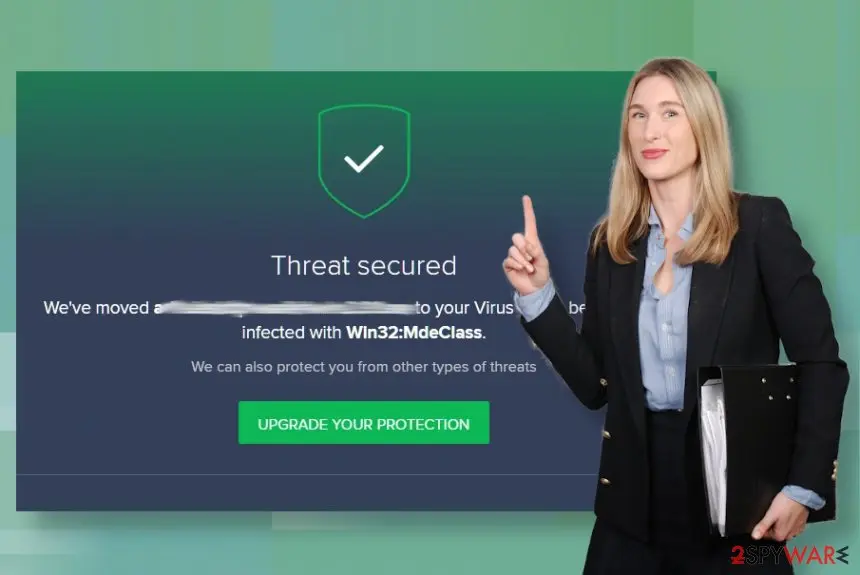 Screenshot of win32:mdeclass: win32mdeclass malware