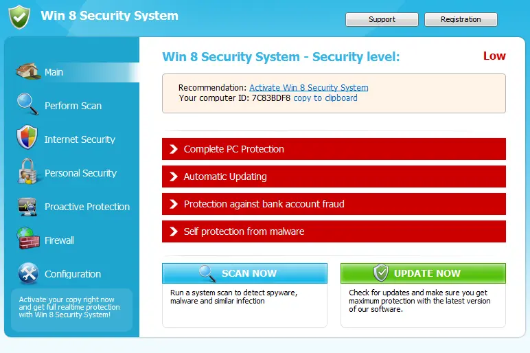 Windows 8 Security System: virus
