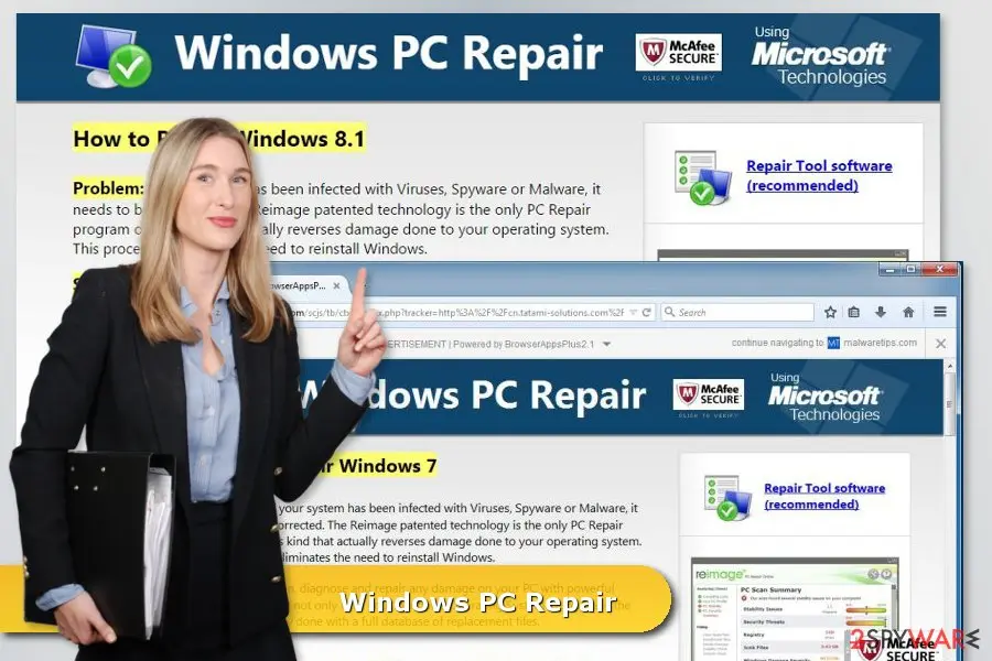 Windows PC Repair" virus: windows pc repair virus