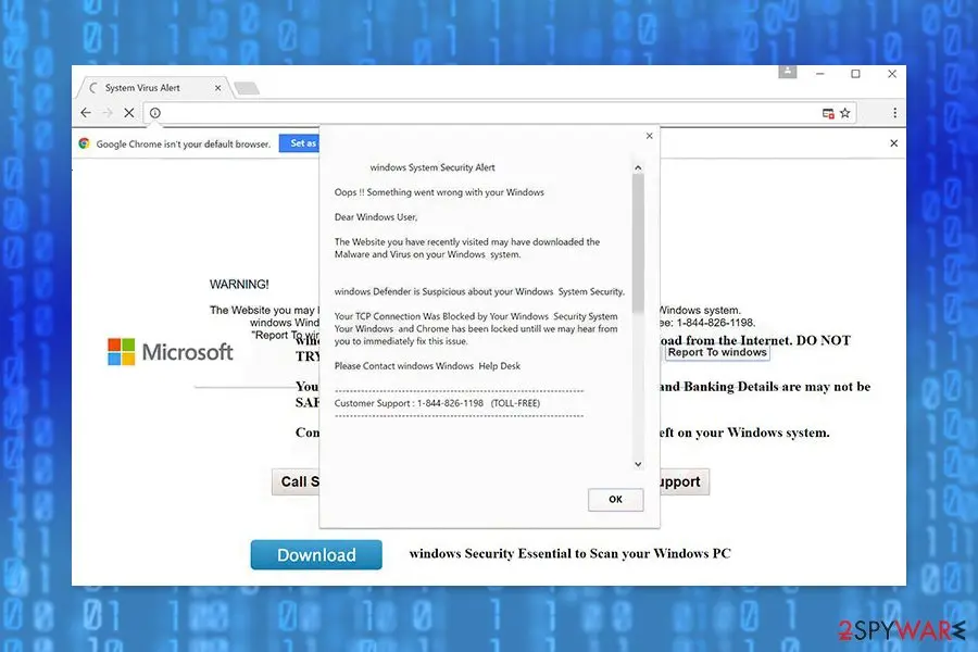 Windows Security Alert: screenshot