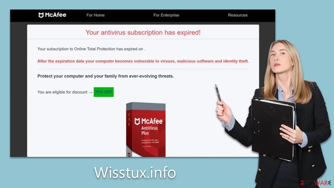 Wisstux.info: wisstux info scam virus