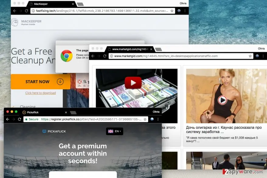 Screenshot of WizzRelease ads: screenshot