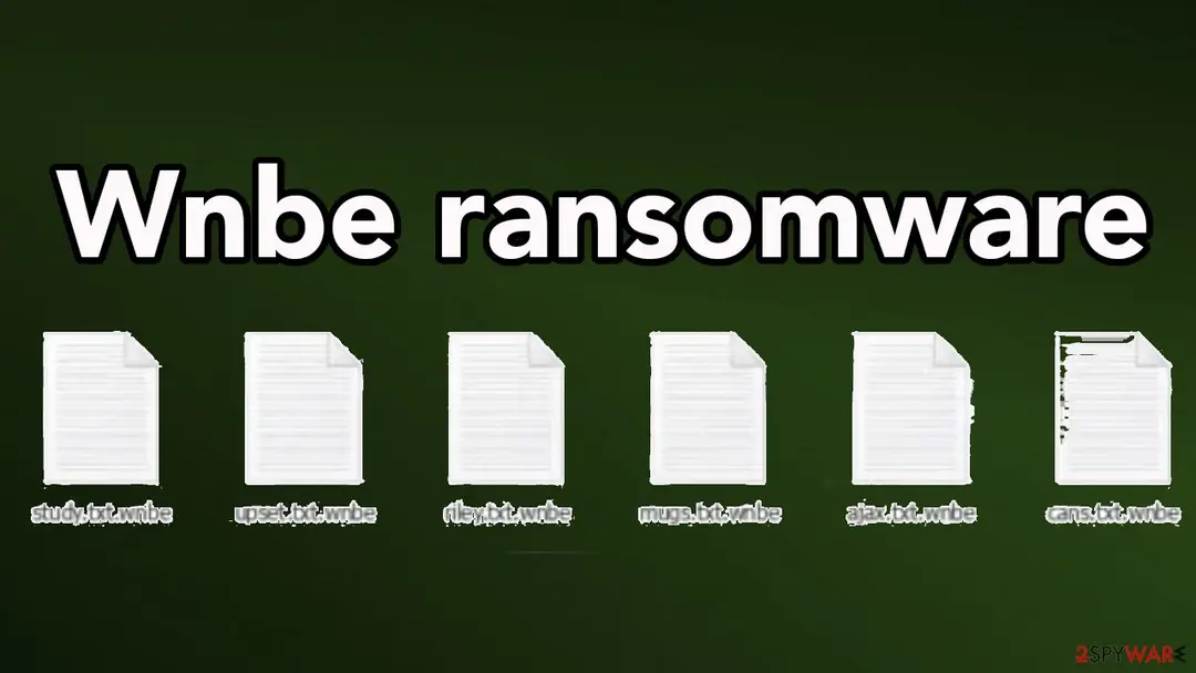 Screenshot of Wnbe: ransomware