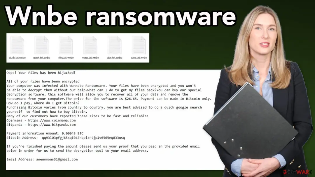 Screenshot of Wnbe: virus