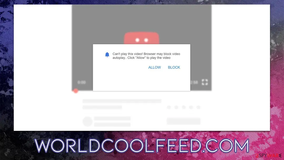 Worldcoolfeed.com: worldcoolfeed com push notification virus