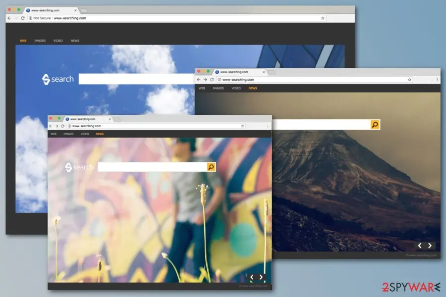 www: searching com screenshot