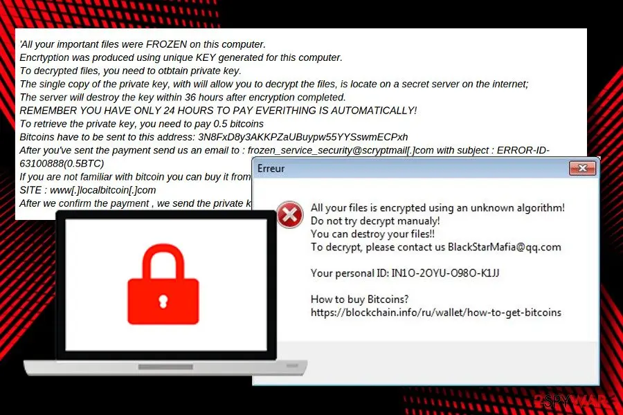 Xorist: frozen ransomware variant
