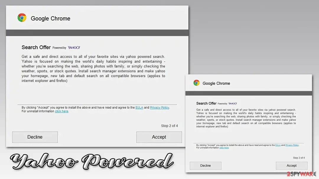 Yahoo! Powered: yahoo powered browser hijacker pup