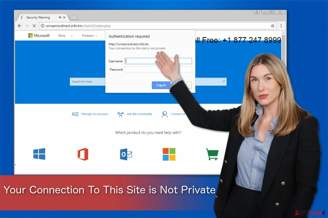 Your Connection To This Site is Not Private scam: your connection to this site is not private fake message