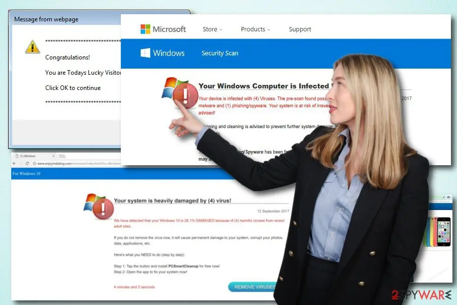 Your Windows Computer Is Infected With: 4 viruses adware