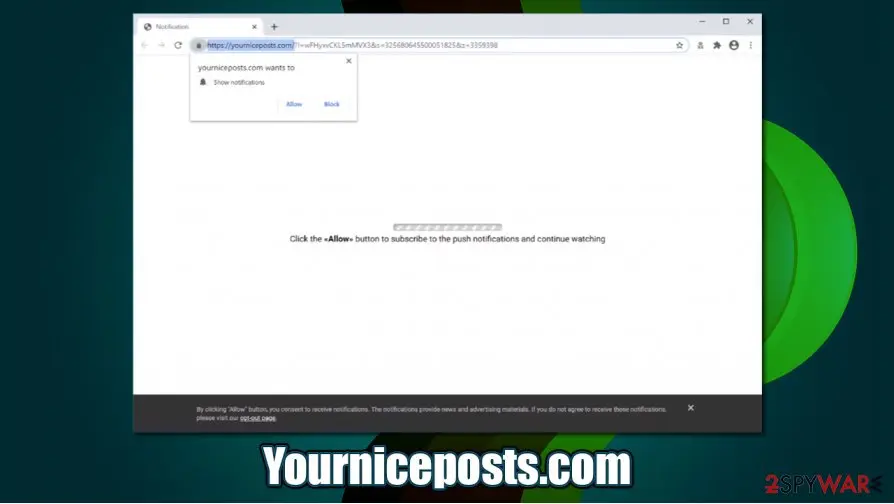Yourniceposts.com: yourniceposts com push notification virus