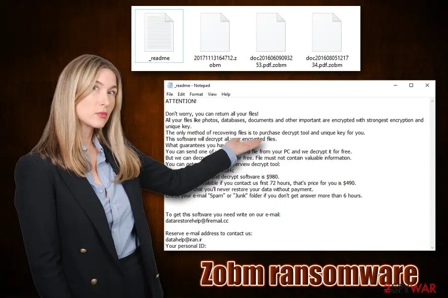 Zobm ransomware: djvu vatiant malware asks for ransom