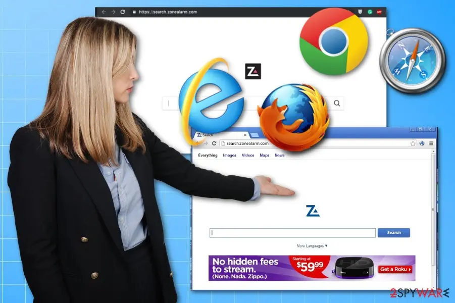 ZoneAlarm Search: browser virus