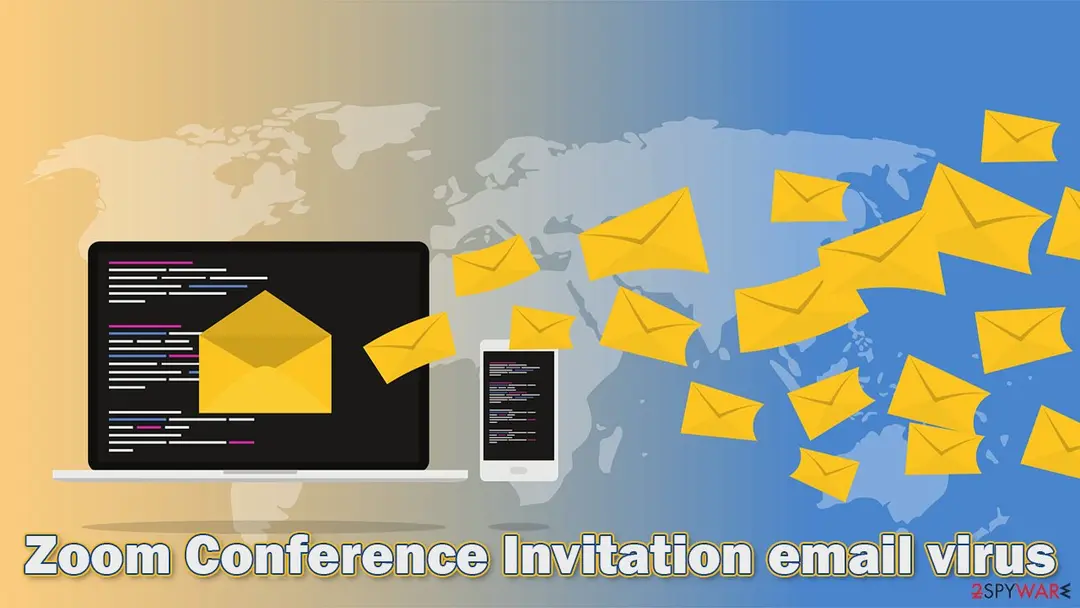 Zoom Conference Invitation email virus: screenshot