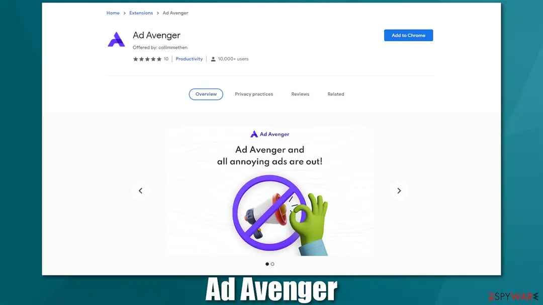 Ad Avenger: browser hijacker